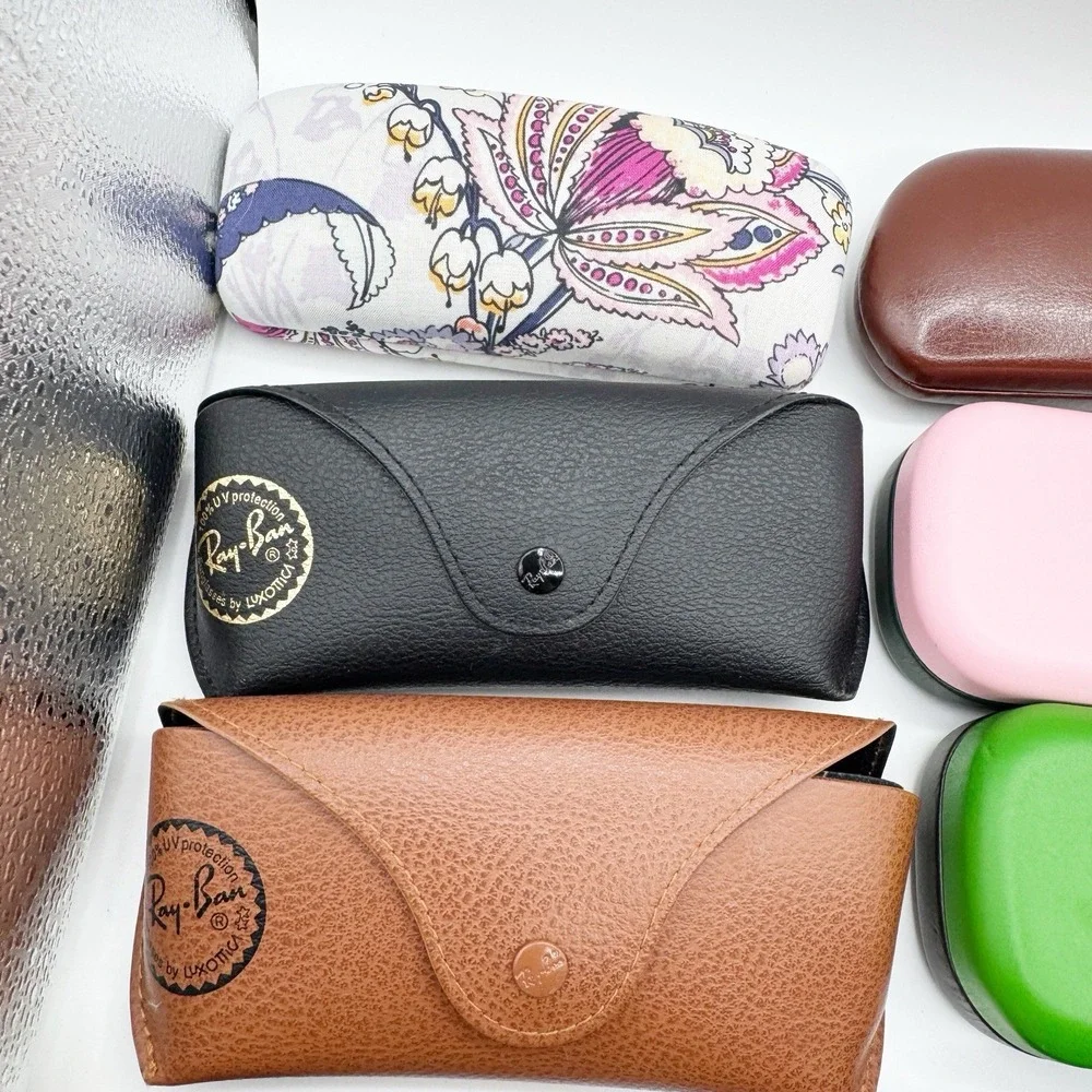 Mixed Lot 22 Designer Eyeglass Cases Ray-Ban Coach Kate Spade Nike Maui Jim